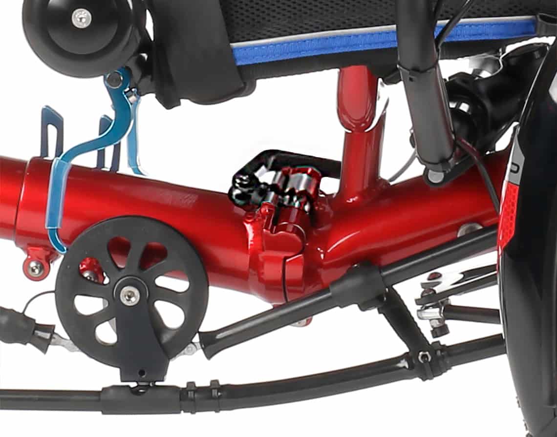 recumbent trike for kids and short people gekko fxs folding hinge