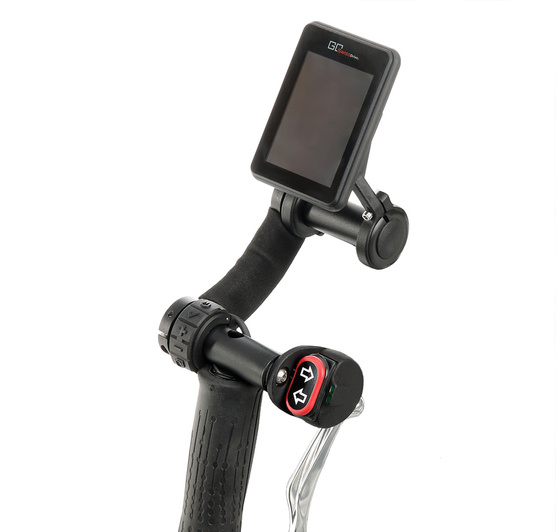 e-antrieb electric assist pedelec ebike-display go swissdrive top mount