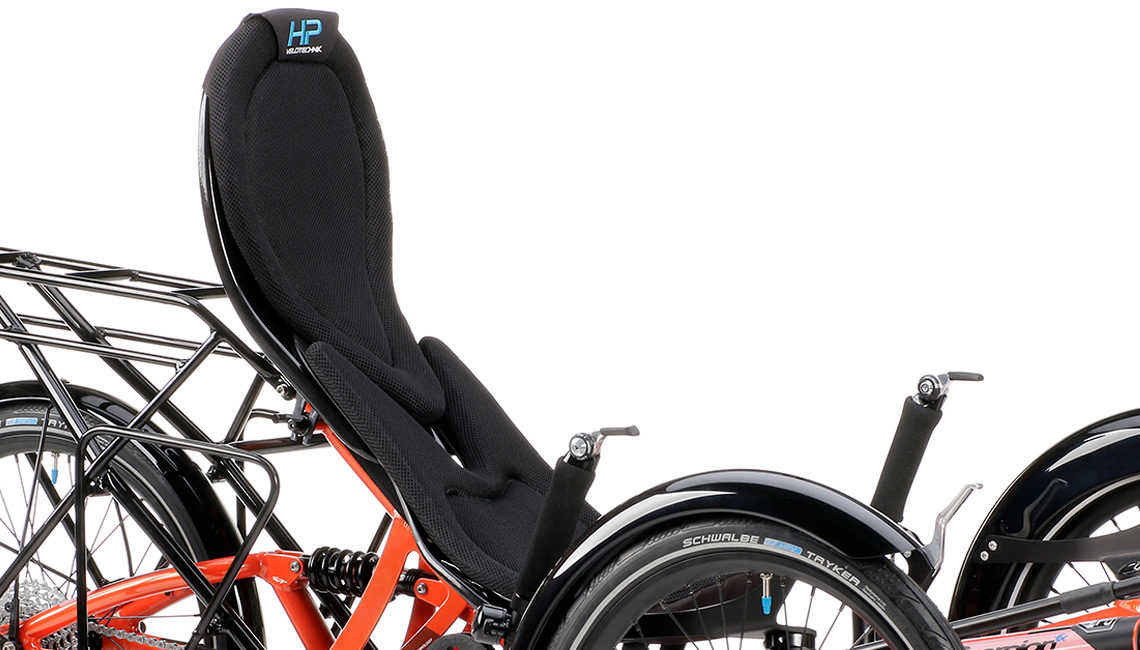 foldable recumbent trike dreirad liegeradsitz bodylink hardshell seat