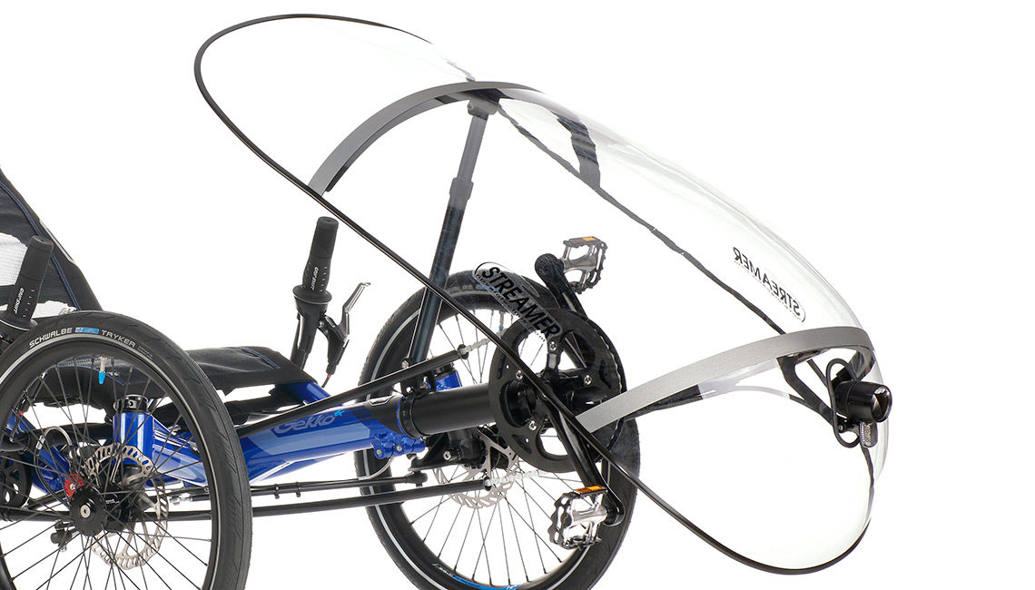 gekko fx 20 trike wetterschutz front fairing streamer