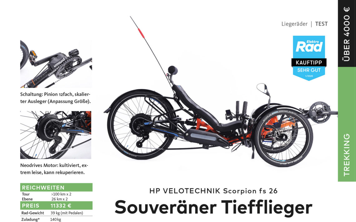 HP Velotechnik Test Scorpion E-Motor Elektrorad 2020