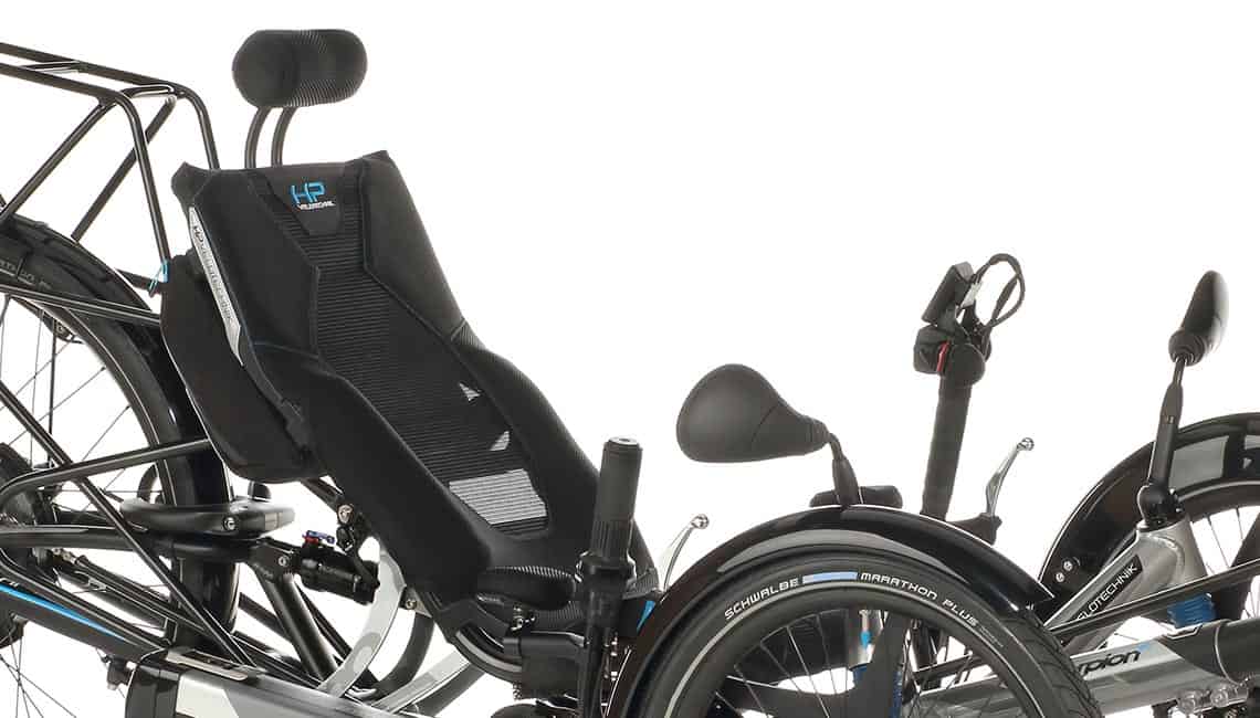 vollgefedertes full suspension trike scorpion fs 26 ergomesh recumbent seat liegerad sitz