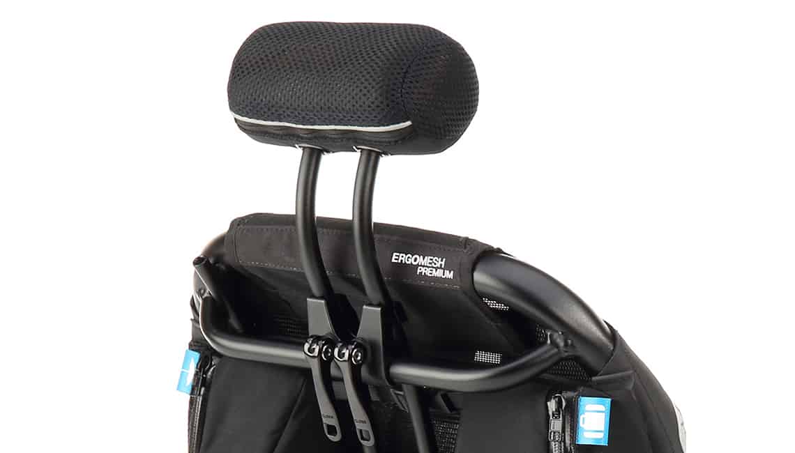 Liegeradsitz Recumbent Seat ErgoMesh Premium Kopfstütze Headrest