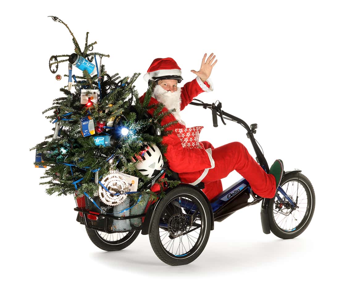 delta tx e-chopper dreirad trike weihnachtsmann santa claus